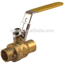 lead free welded full port upc brass ul solder ball valves with locking handle